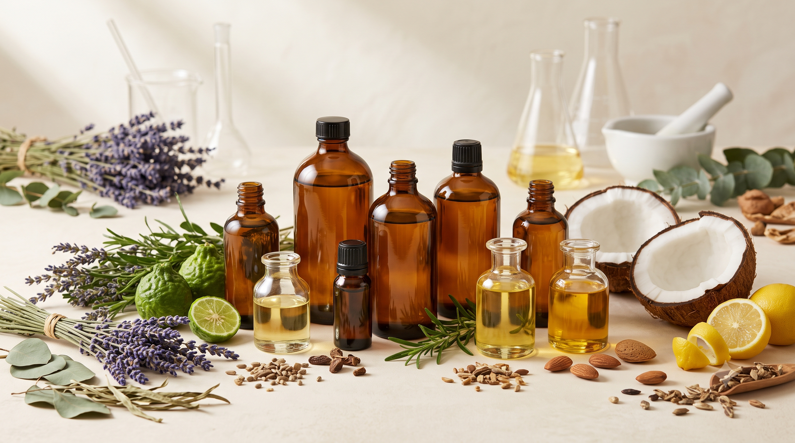 Essential and carrier oils
